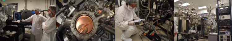 The Materials Synthesis Lab, includes molecular beam epitaxy, pulsed laser deposition, and sputtering thin film growth equipment.